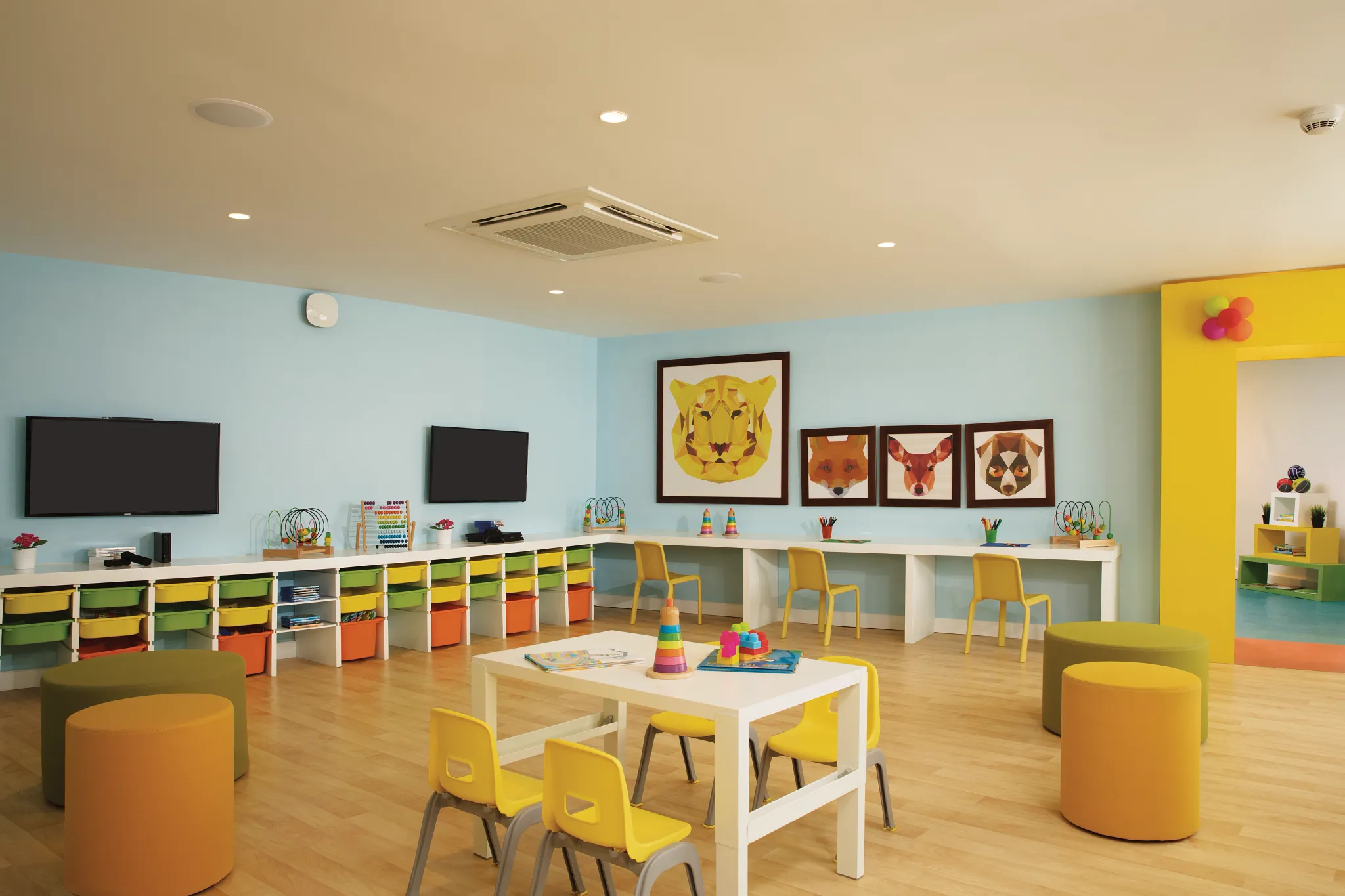 Indoor playground and activity area for children at Dreams Dominicus La Romana Resort.