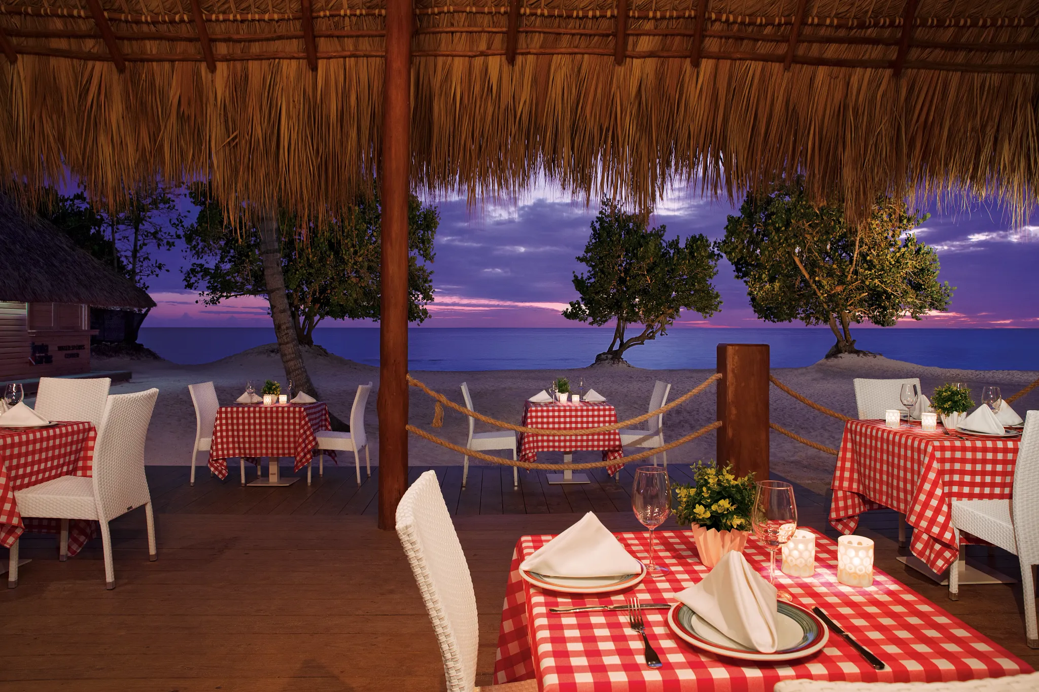 La Trattoria Italian restaurant at Dreams Dominicus La Romana featuring rustic décor, authentic Italian cuisine, and cozy dining ambiance.